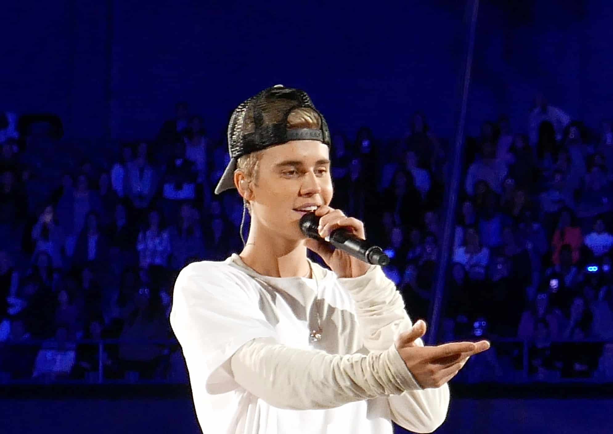 Justin Bieber - Fotocredits Lou Stejskal (Wikimedia Commons)