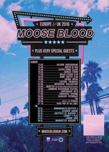 Moose Blood tourposter - Hopeless Records