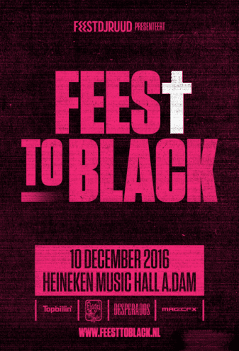 Poster Feest To Black