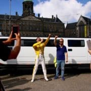 Beeld Freddie Mercury op de Dam - Hard Rock Café Amsterdam - Bron: Persbericht Hard Rock Café