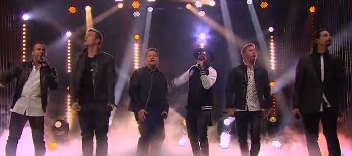 Backstreet Boys - Beeld: Screenshot YouTube / The Late Late Night Show with James Corden