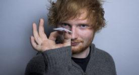 Ed Sheeran poses for a portrait in promotion of his full-length concert feature, "Ed Sheeran: Jumpers for Goalposts" on Friday, Oct. 16, 2015, in New York. (Photo by Drew Gurian/Invision/AP)