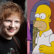 Ed Sheeran gastrol The Simpsons - Eigen creatie (foto Eva Rinaldi en YouTube)