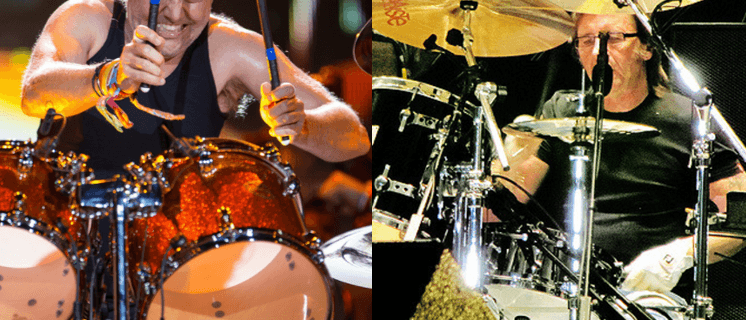 Lars Ulrich (Metallica) en Phil Rudd (AC/DC) -Eigen creatie