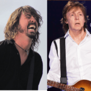 Dave Grohl (Foo Fighters) en Paul McCartney - Foto: eigen creatie, origineel van Jimmy Baikovicius en Ryanw2313