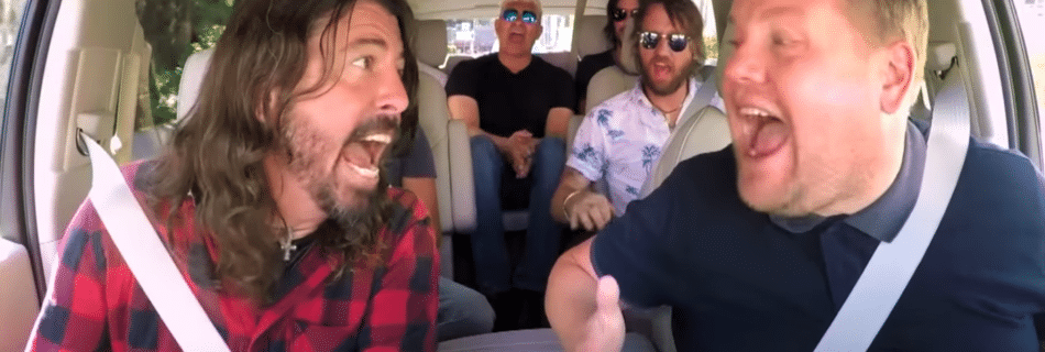 Foo Fighters Carpool Karaoke - YouTube screenshot