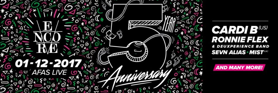 Encore 5 Year Anniversary - Bron: BAAS persbericht