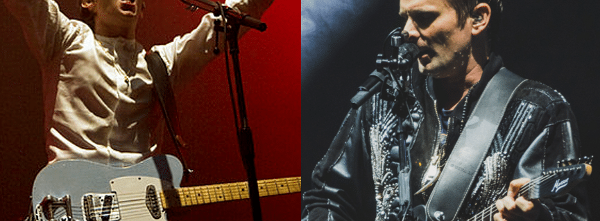 Miles Kane en Matt Bellamy - Foto eigen creatie, origineel Rosario López en Raph_PH