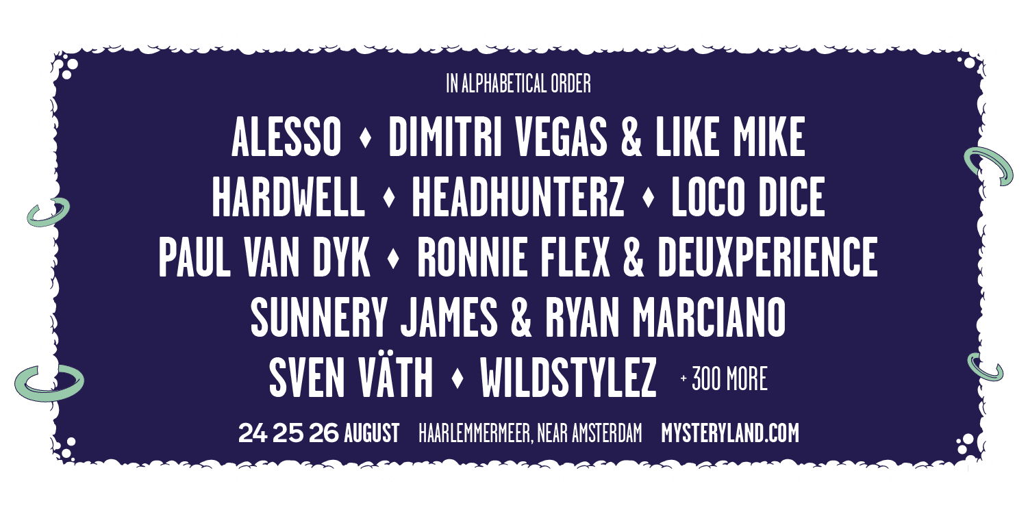 Line-up - Foto Mysteryland