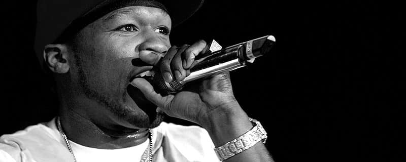 50 Cent - Foto Alex Const - Bron Wikimedia Commons (CC BY 2.0)