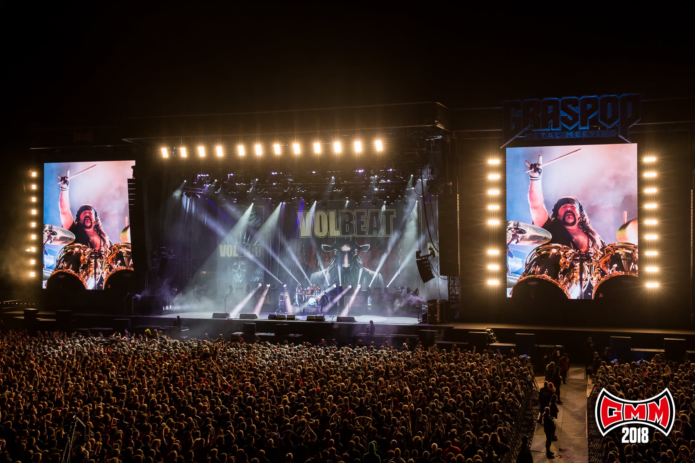 Volbeat eert Vinnie Paul - Foto Dorien Goetschalckx (Graspop Metal Meeting) - PERSFOTO, NIET VOOR ANDERE ARTIKELEN GEBRUIKEN