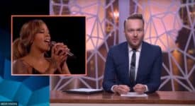 Arjen lubach, Glennis Grace bij Zondag met Lubach - Screenshot YouTube.JPG