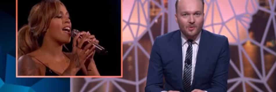 Arjen lubach, Glennis Grace bij Zondag met Lubach - Screenshot YouTube.JPG