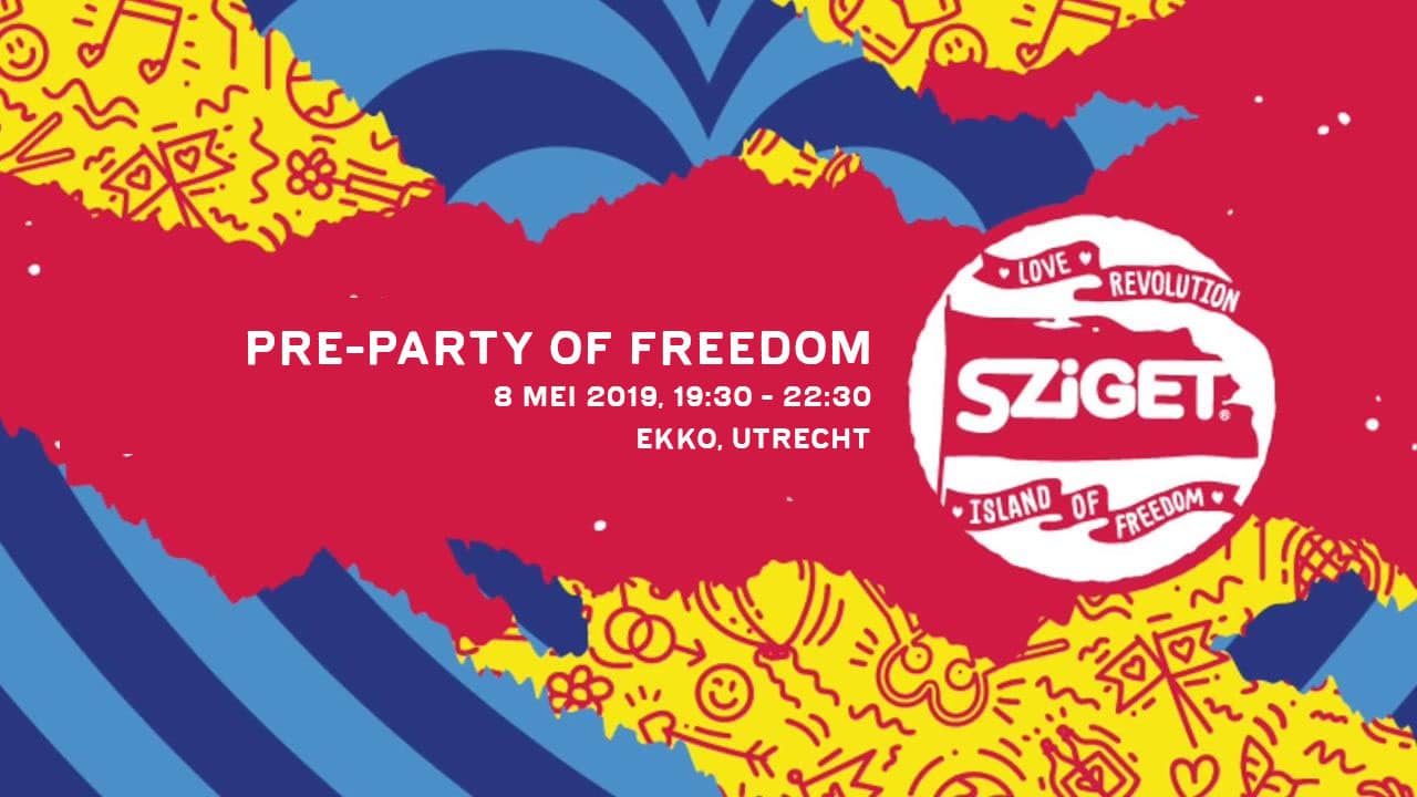 Sziget pre-party poster - bron: mail We Speak Music