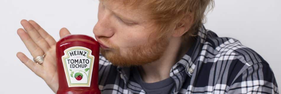 Ed Sheeran x Heinz (Cropped) - Bron: Persbericht Heinz